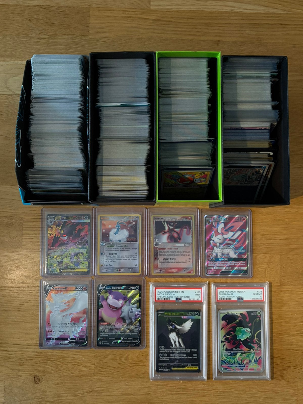 Pokemon verzameling (1000+ bulk, slabs, modern en vintage), Ophalen of Verzenden, Zo goed als nieuw, Meerdere kaarten