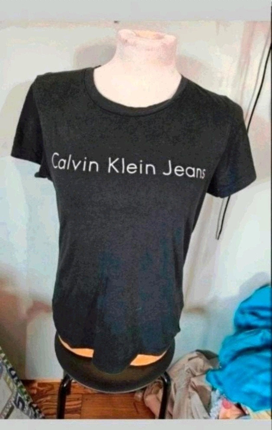 Calvin Klein zwart top, Maat 38/40 (M), Zwart, Ophalen of Verzenden, Zo goed als nieuw