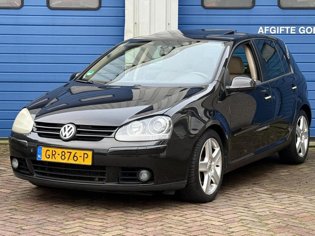 Volkswagen Golf 5 2.0 FSI Automaat Sportline, Auto's, 1984 cc, Zwart, Bedrijf, 1289 kg