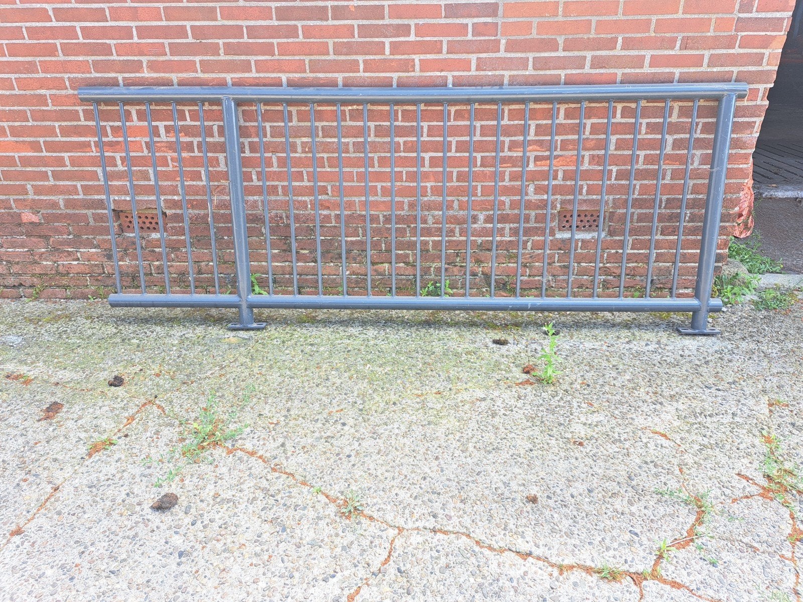 Stevig IJzeren Hekwerk met Poort - Gebruikt, Tuin en Terras, Tuinhekken en Hekwerk, Met poort, Gebruikt, IJzer, Spijlenhekwerk