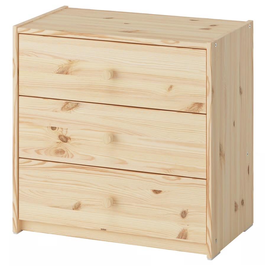 NIEUW IKEA RAST Ladekast Grenenhout - 3 Laden, Ophalen, Nieuw, 50 tot 100 cm, 3 of 4 laden