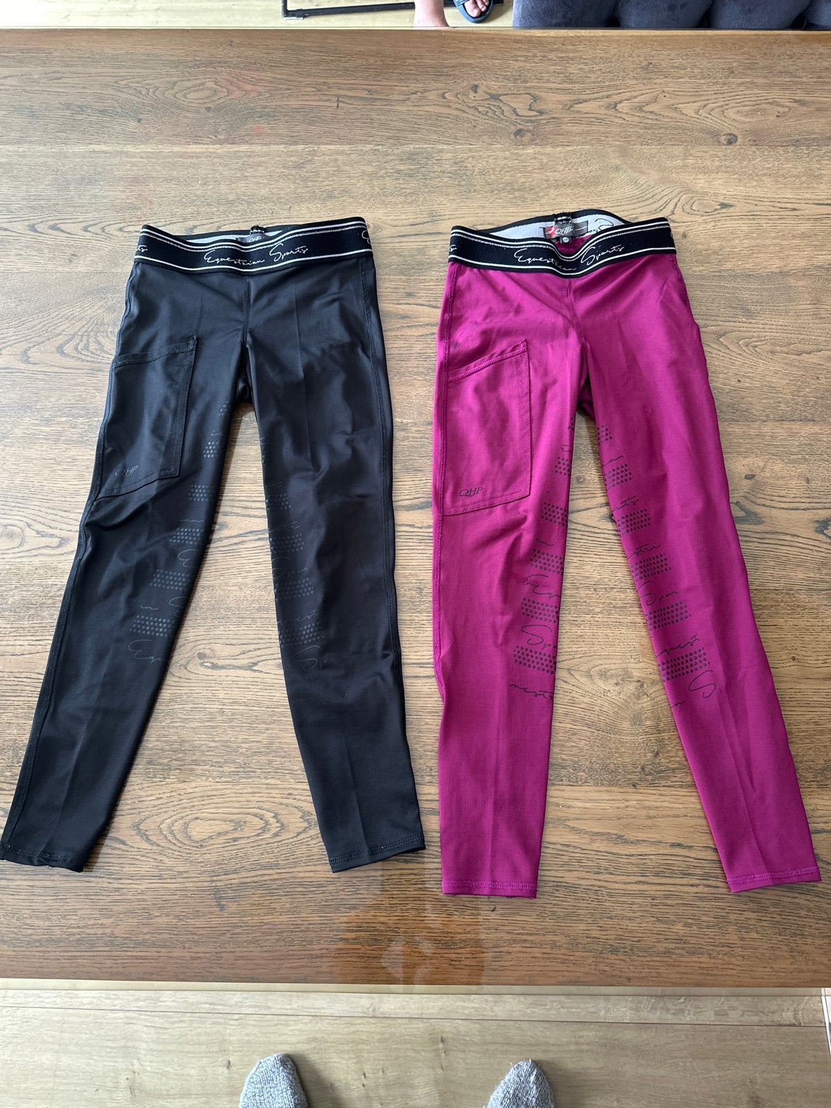 2x Equestrian Sports rijbroek maat 128, Ophalen of Verzenden, Zo goed als nieuw, Maat 34 (XS) of kleiner, Zwart