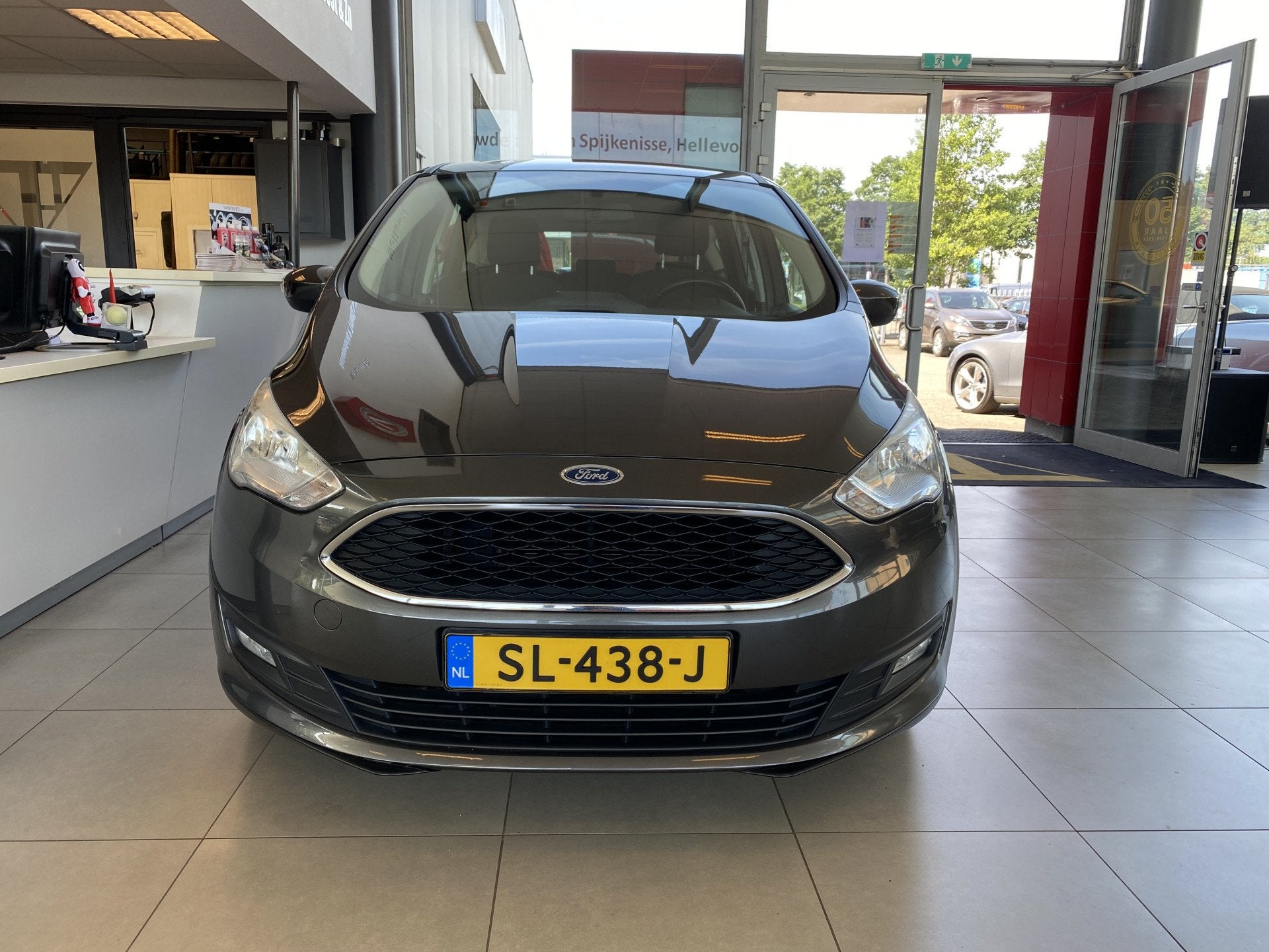 Ford C-MAX 1.0 Trend,Navigatie,Parkeerassistent,Spraakbedien, 12 maanden, Stof, Gebruikt, Euro 6
