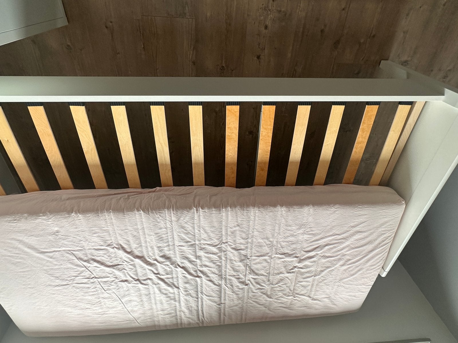 Eenpersoonsbed in goede staat, 90 cm, Eenpersoons, Wit, Ophalen of Verzenden