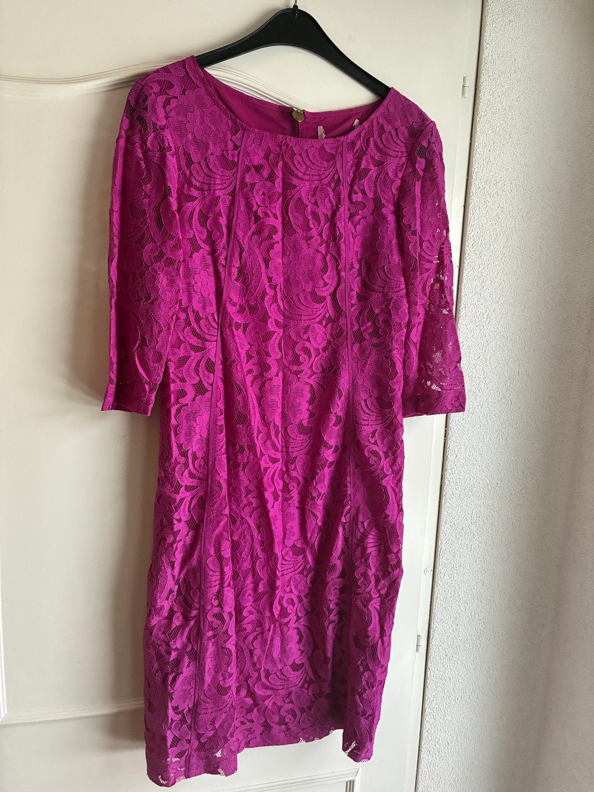 InWear Kanten Jurk Maat S Fuchsia, Kleding | Dames, Jurken, Ophalen of Verzenden, Zo goed als nieuw, Roze, Maat 36 (S)