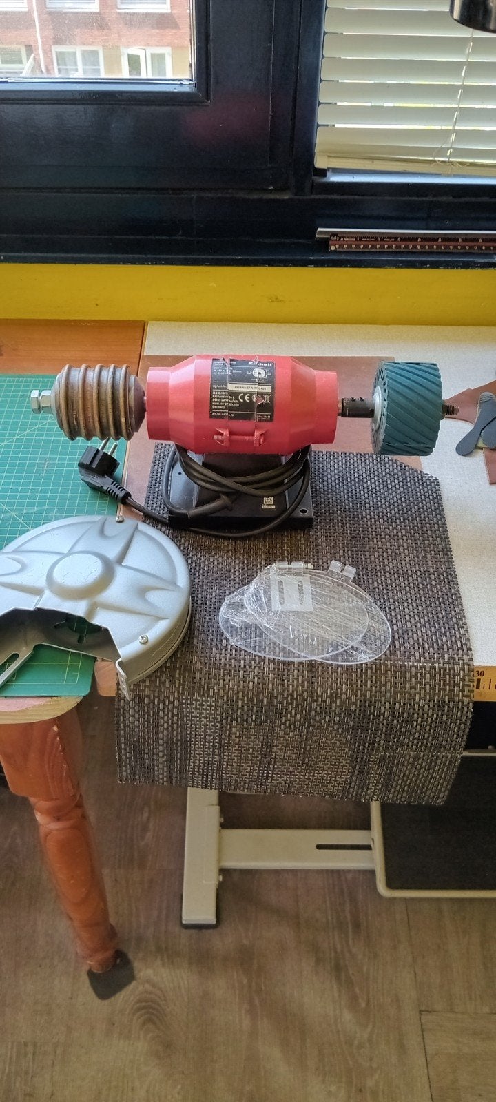 Leerpolijsmachine / polijstmachine, Ophalen of Verzenden