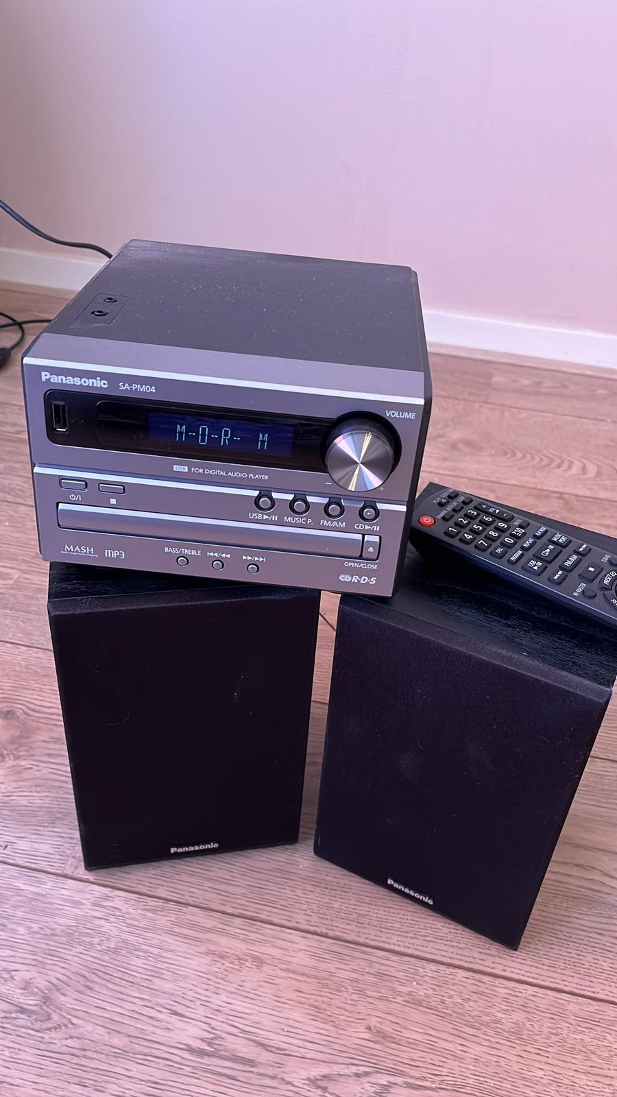 Panasonic SA-PM04 Microset met CD, Radio en USB, Gebruikt, Microset, Cd-speler, Ophalen