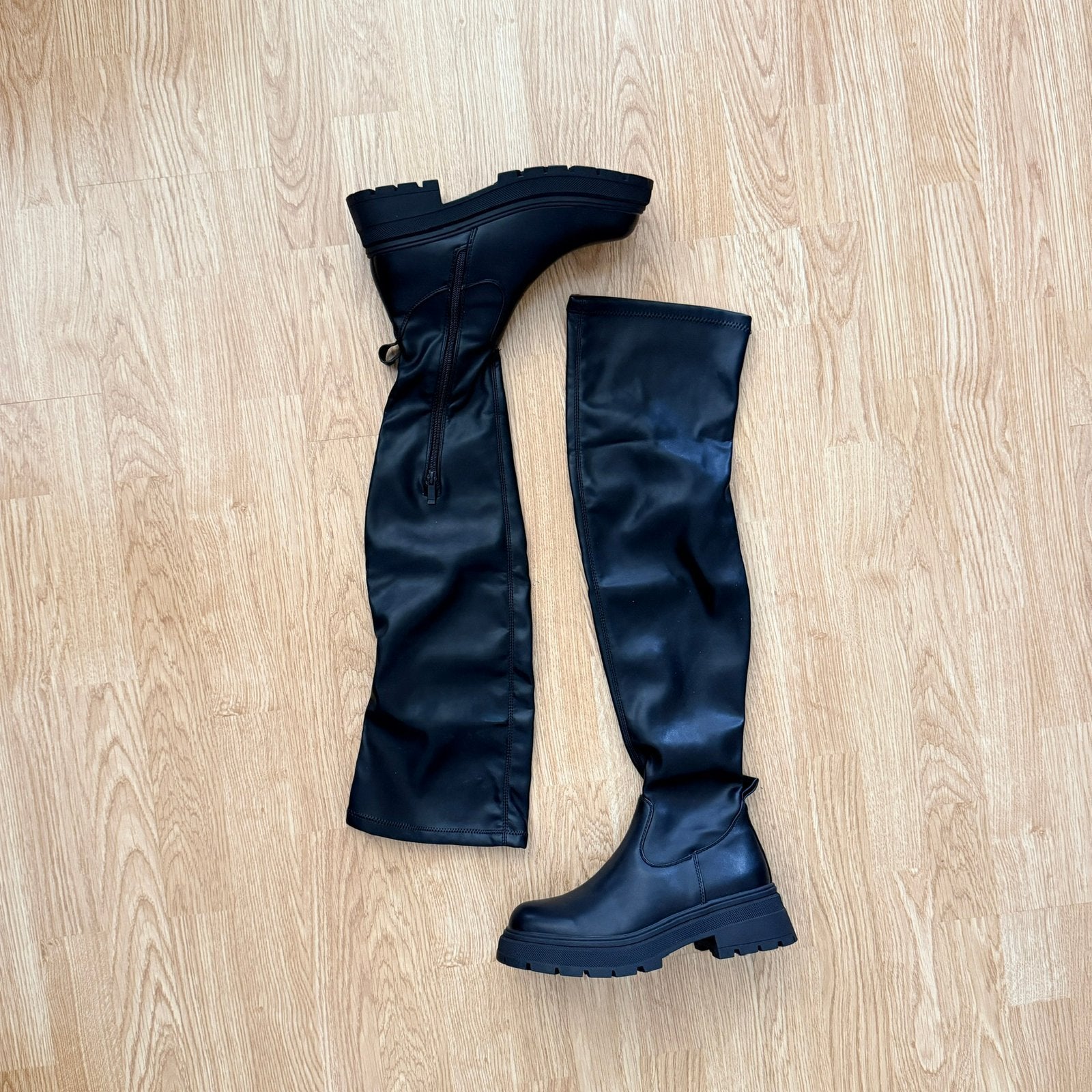 Zwarte overknee laarzen | Maat 40, Ophalen of Verzenden, Nieuw, Zwart, Hoge laarzen