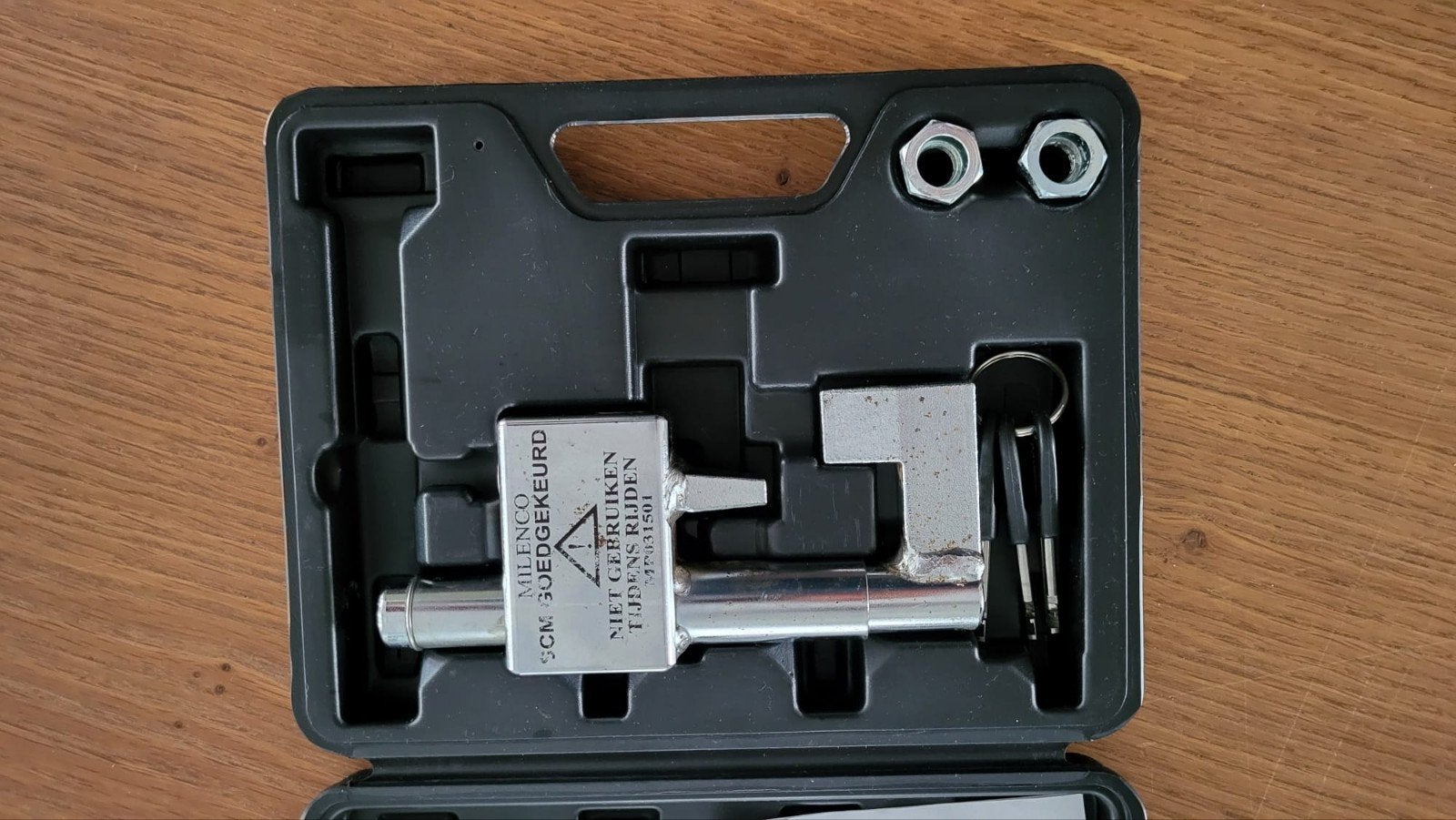Milenco SCM gekeurd disselslot, Ophalen, Gebruikt
