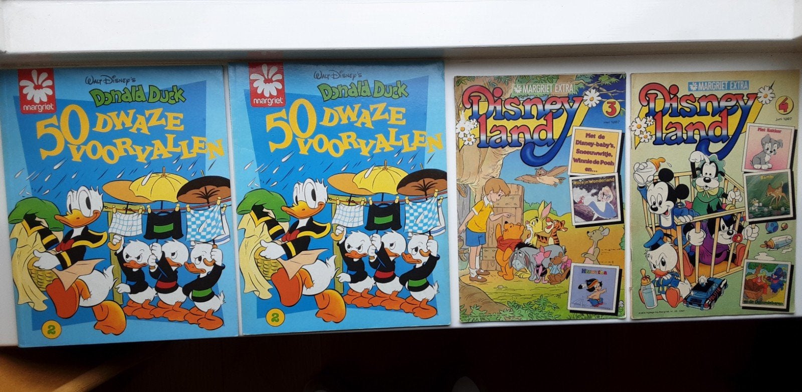 Donald Duck 50 dwaze voorvallen Margriet '83/Disneyland 3+4, Meerdere comics, Ophalen of Verzenden, Gelezen, Europa