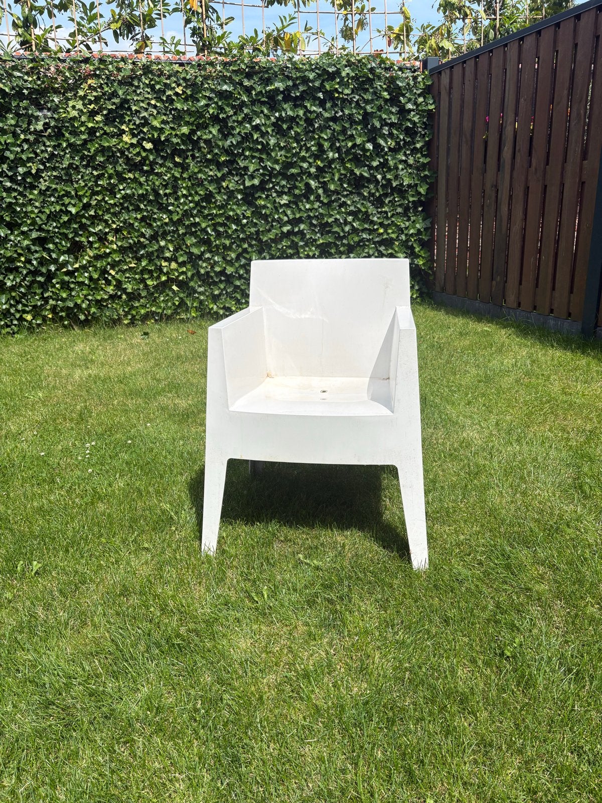6x Witte kuipstoel voor binnen of buiten, Ophalen, Gebruikt, Kunststof