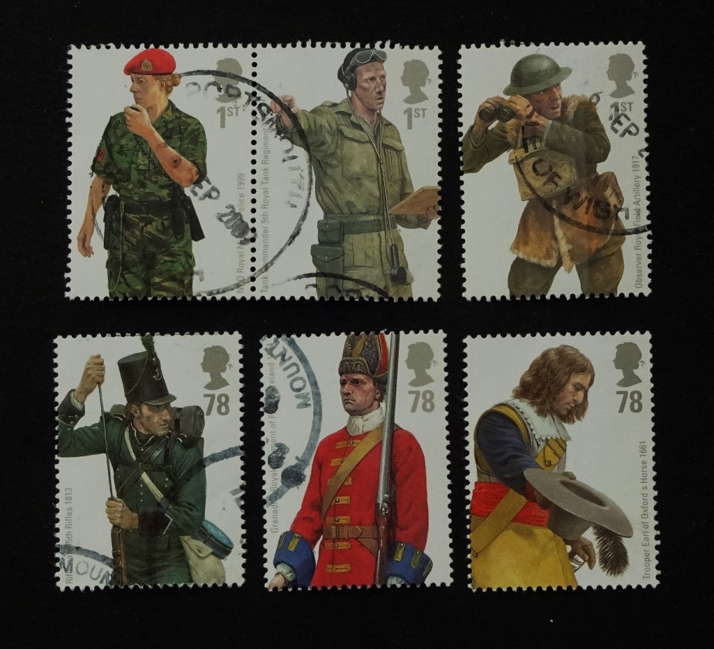 UK / Engeland 2007 Royal Army Uniformen, Verzenden, Gestempeld