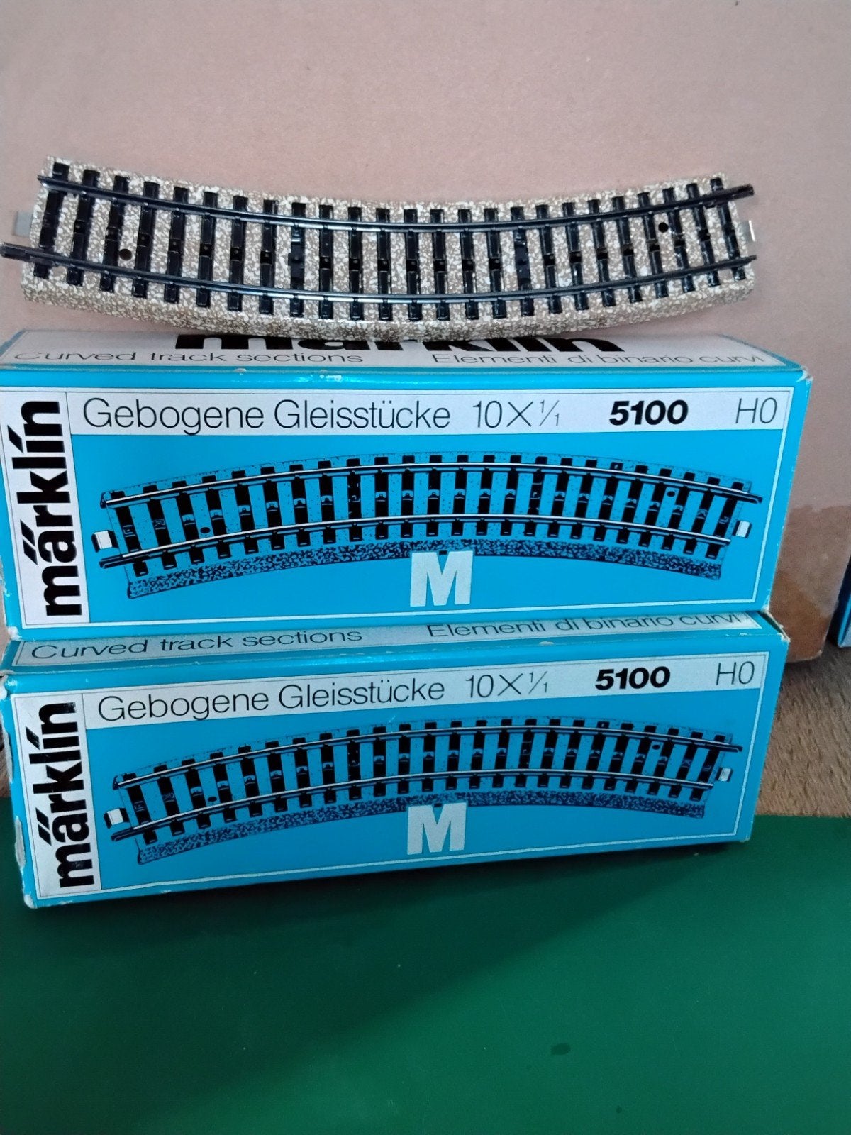 Märklin 5100, gebogen rails, Wisselstroom, Rails, Ophalen of Verzenden, Zo goed als nieuw