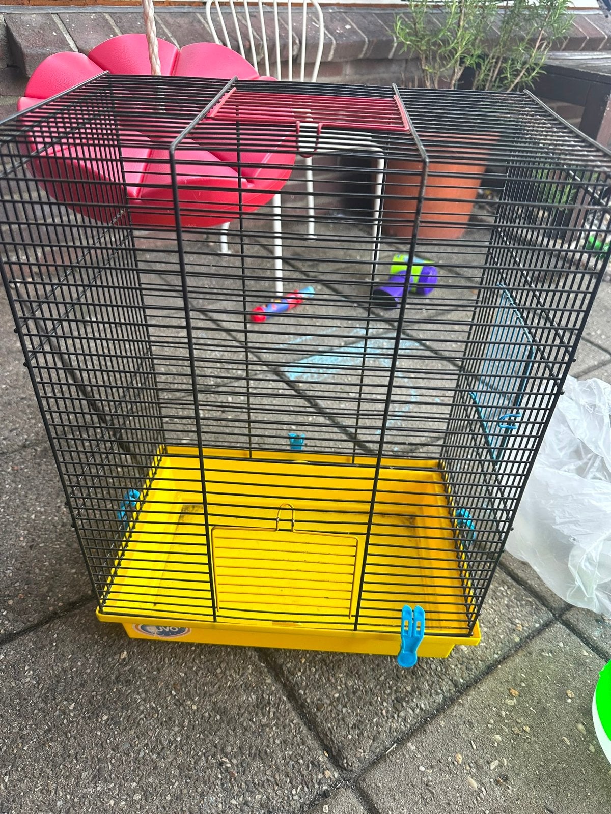 Hamsterbox compleet met accessoires, Dieren en Toebehoren, Kooi, Gebruikt, Minder dan 75 cm, Hamster