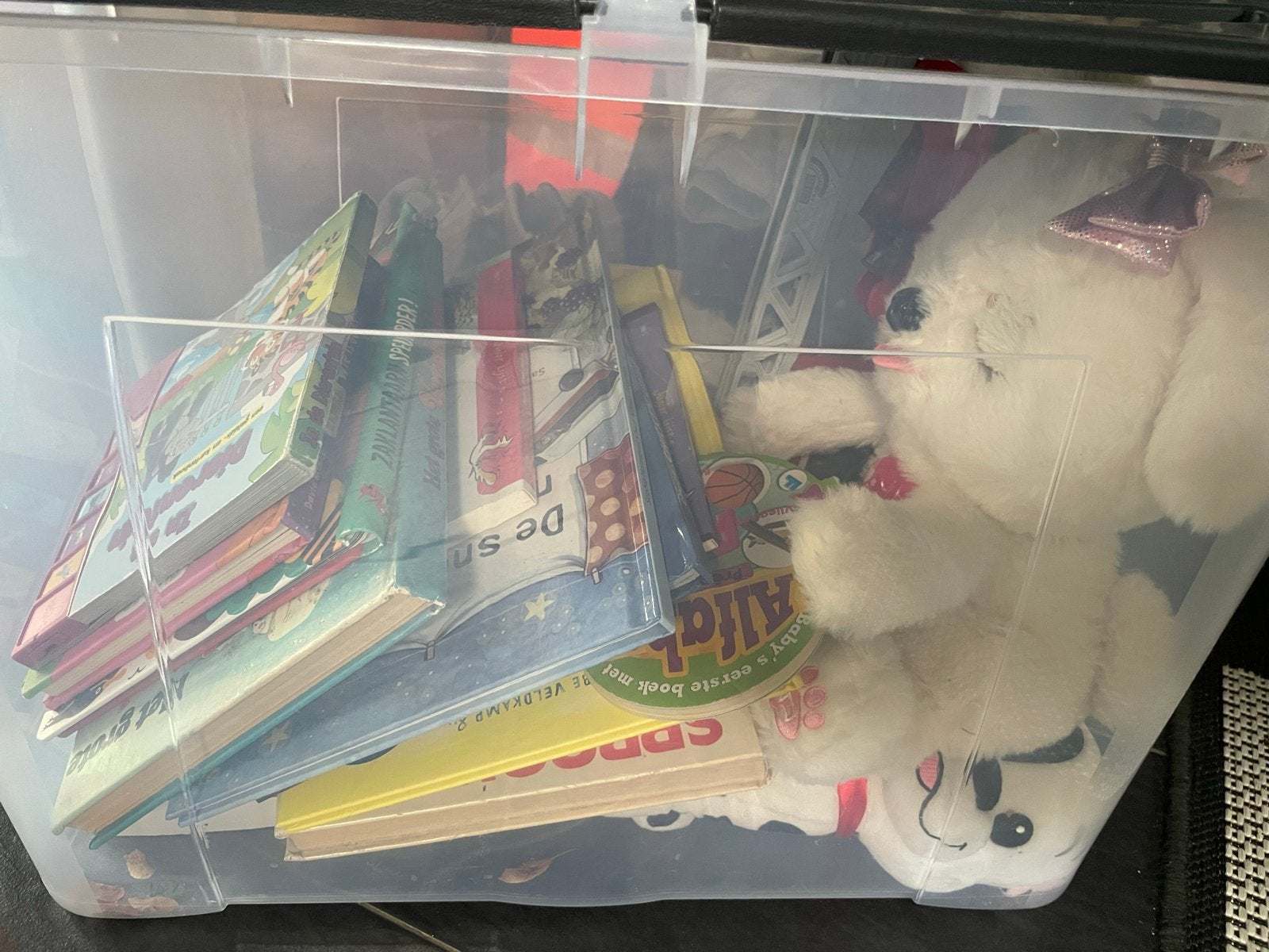 Boeken, knuffels en brandweerauto (gebruikt), Ophalen, Gebruikt, Jongen of Meisje