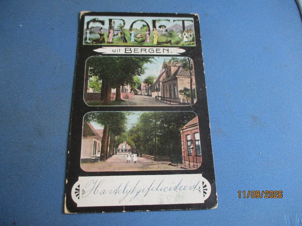 Bergen, Ophalen of Verzenden, Voor 1920, Gelopen, Noord-Holland