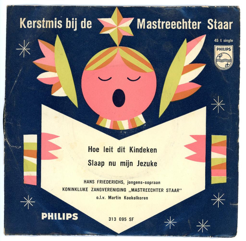 Vintage Kerstsingle Mastreechter Staar (1960), Cd's en Dvd's, Vinyl Singles, Gebruikt, Voor 1960, Single, Ophalen of Verzenden
