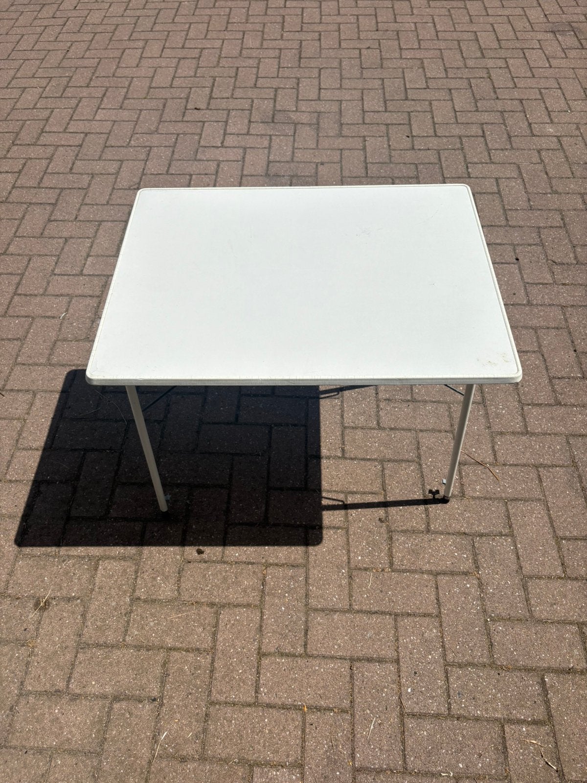 Witte tafel verstelbaar, Ophalen of Verzenden, Zo goed als nieuw