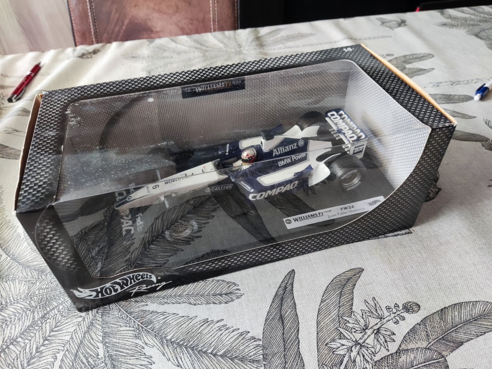 Hot Wheels Williams F1 Team FW24 Juan Pablo Montoya, Overige merken, Auto, Groter dan 1:32, Ophalen of Verzenden