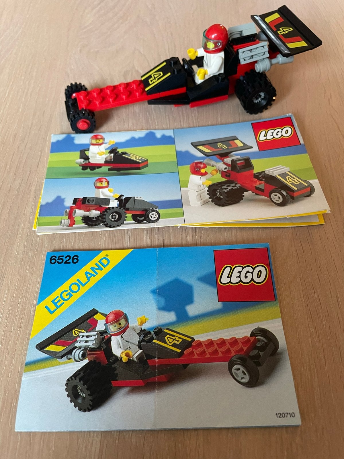Vintage Lego 6526 Race Auto met Minifiguur en Instructies, Kinderen en Baby's, Speelgoed | Duplo en Lego, Gebruikt, Lego, Ophalen of Verzenden