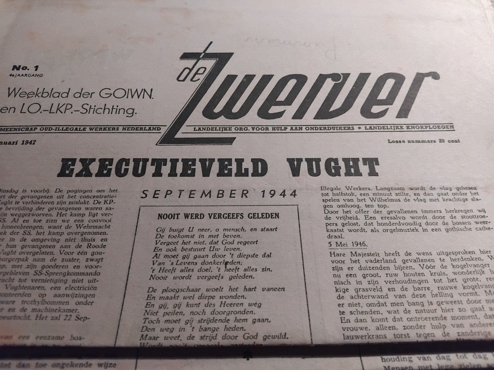75x de Zwerver.1947/48 Verzet,Kampen,Knil enz, Ophalen of Verzenden, Gelezen