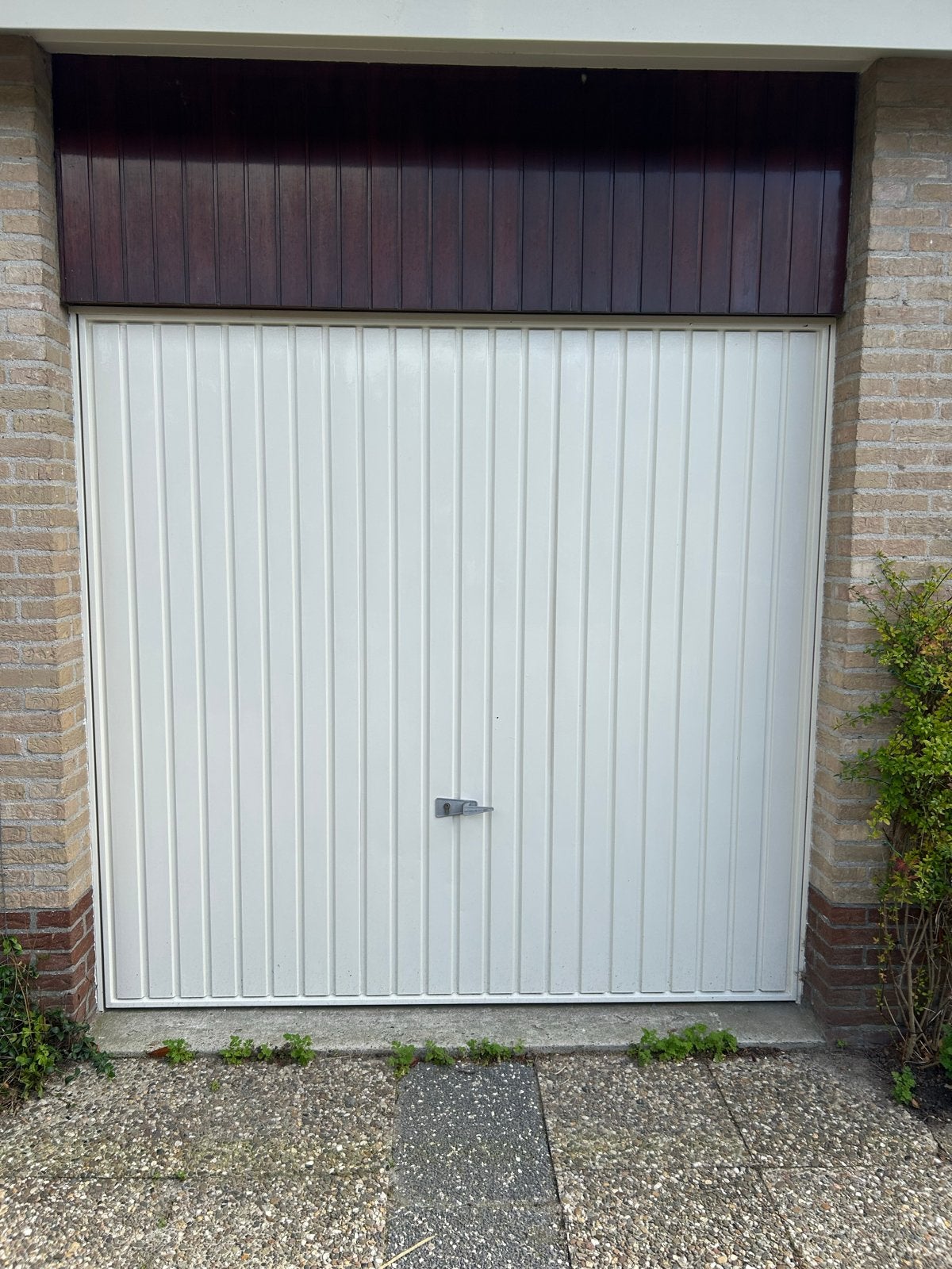 Garagedeur 218x210 cm - Ophalen 30 september, Ophalen, Gebruikt, 120 cm of meer, Garagedeur