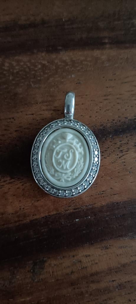 Ti Sento hanger met witte steen en zirkonia NIEUW, Overige voorstellingen, Wit, Nieuw, Ophalen of Verzenden