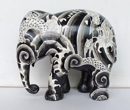 Elephant Parade olifant beeld draak z/w gelimiteerd keimooi, Verzamelen, Ophalen of Verzenden, Zo goed als nieuw, Dier