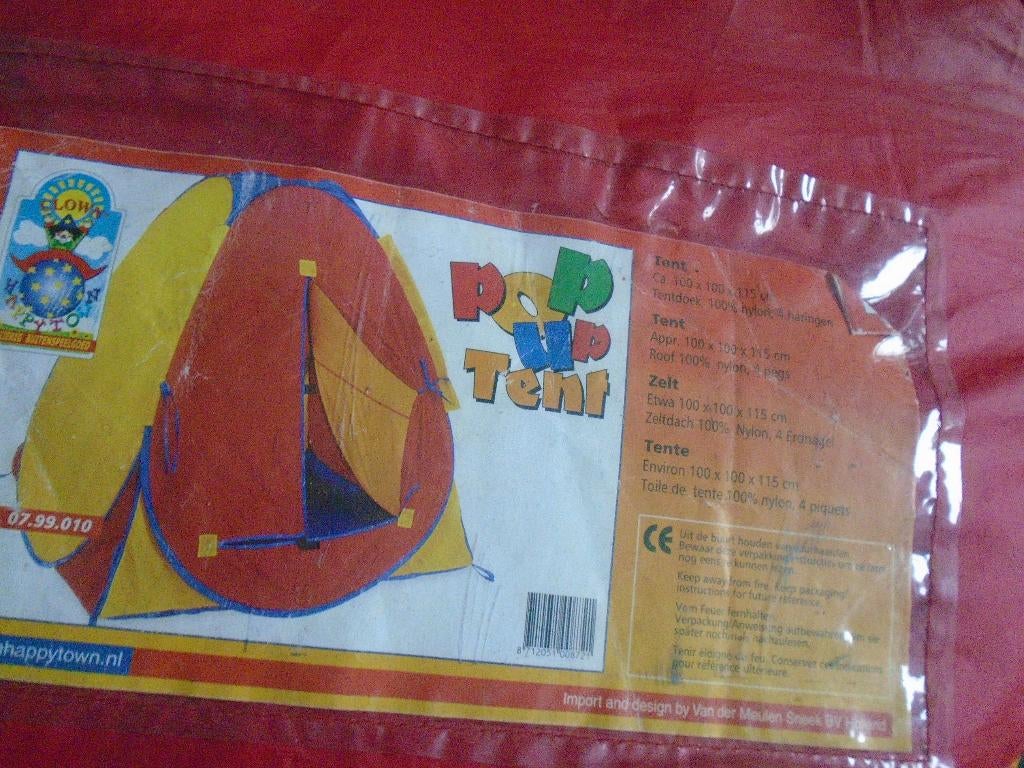 Pop Up Popup Tent voor Kinderen 100x100x115, Caravans en Kamperen, Tenten, Ophalen of Verzenden, Gebruikt, Tot en met 2