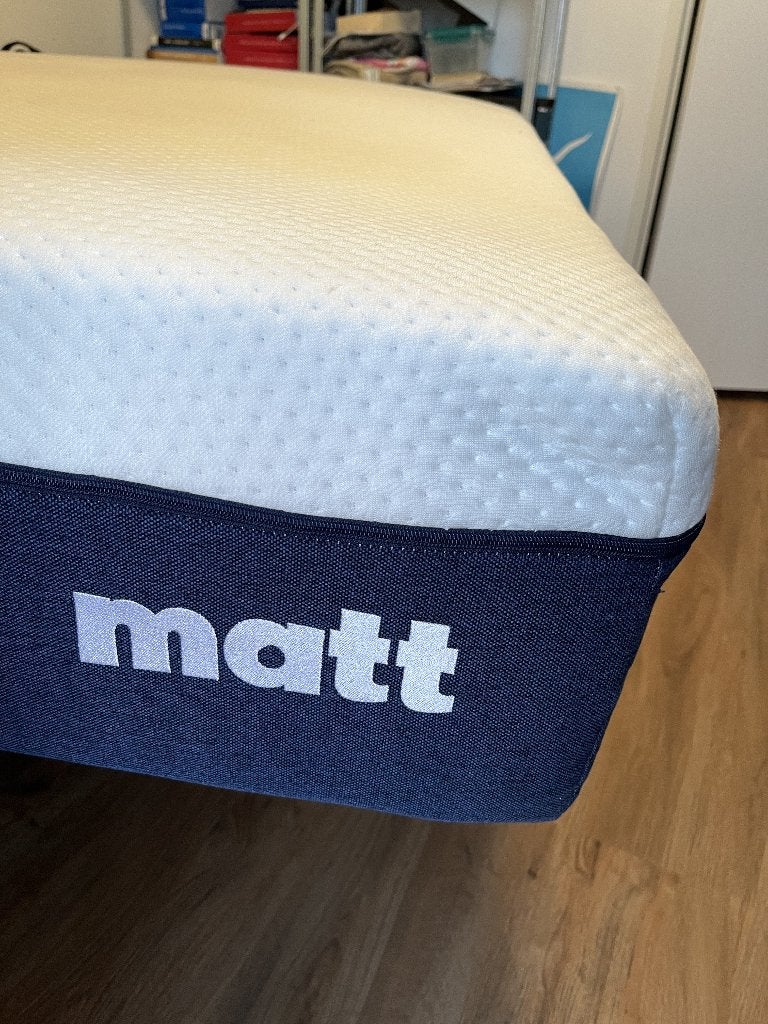 Matt Sleeps elektrisch verstelbaar bed 120x200 + matras, Ophalen, Overige materialen, Blauw, Twijfelaar