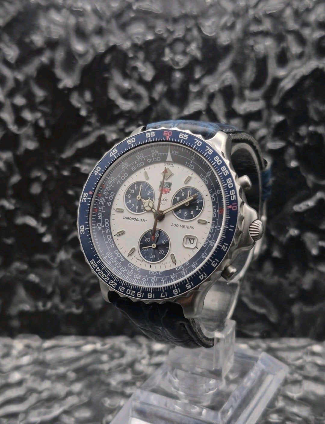Tag Heuer Pilot Chronograph Ref. 530.806K Saffier, Info@tagheuer.com, TAG Heuer, TAG Heuer SA, Rue Louis-Joseph Chevrolet 6A, 2300 La Chaux-de-Fonds, Zwitserland