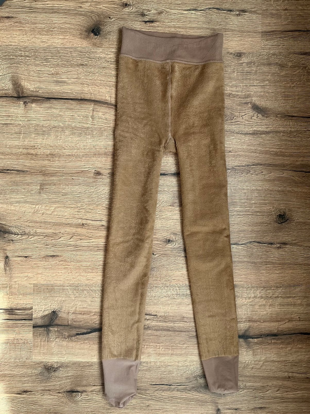 Warm fleece gevoerde panty/ legging. Nieuw., Legging, Maat 36/38 (S), Bruin, Nieuw