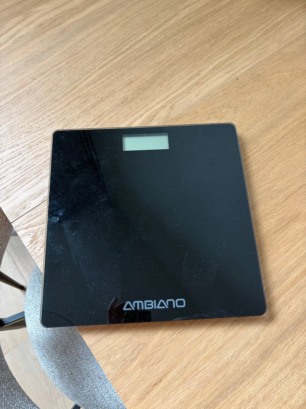 Ambiano Personenweegschaal - Zwart, Digitaal, Gebruikt, 1 tot 500 gram, 100 kg of meer, Ophalen of Verzenden