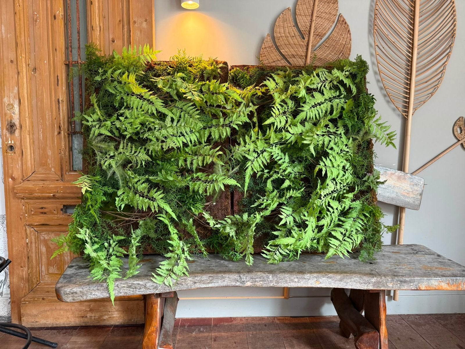 2st Bos decoratie - Kunstplanten wandpaneel, Binnen, Groen, Kunstplant, Nieuw