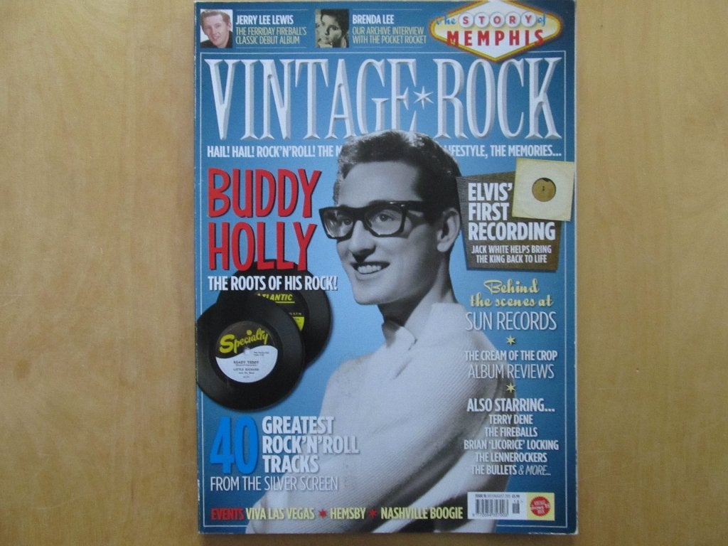 Vintage Rock #18 Buddy Holly Elvis Presley Linda Gail Lewis, Verzamelen, Ophalen of Verzenden, 1980 tot heden, Buitenland, Tijdschrift