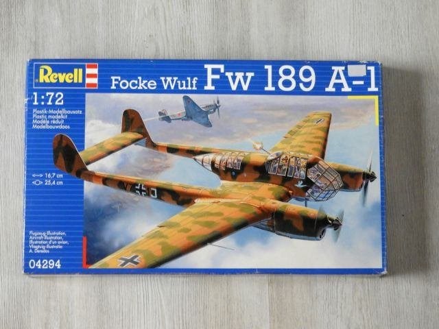 Focke Wulf FW-189 A-1, 1:72 tot 1:144, Nieuw, Vliegtuig, Ophalen