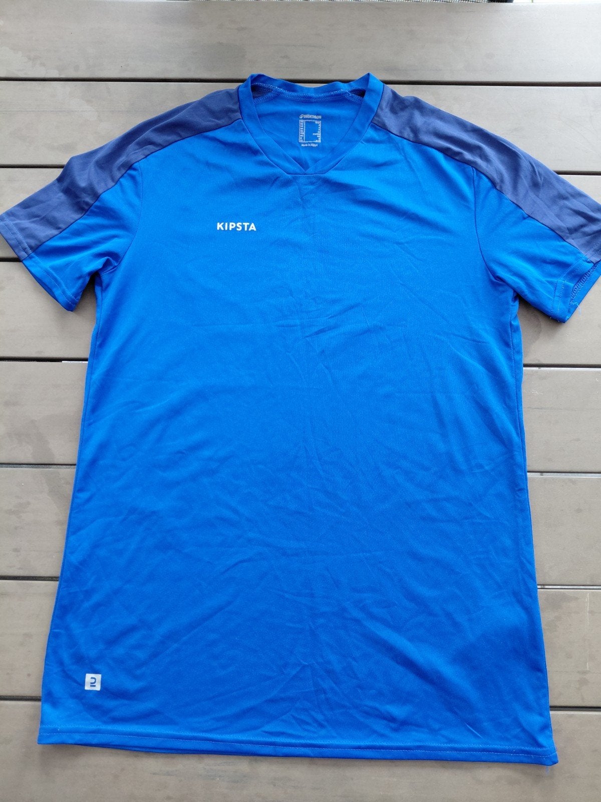 kipsta sportshirt maat S helder blauw, Kleding | Heren, Blauw, Kipsta, Ophalen of Verzenden, Zo goed als nieuw