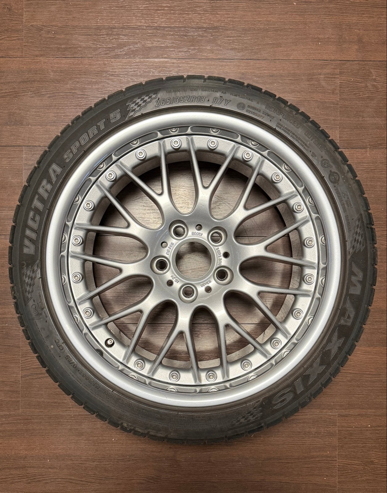 Originele BMW/BBS 18 inch breedset RS 744/745, Auto-onderdelen, Ophalen, 18 inch, Gebruikt, Banden en Velgen