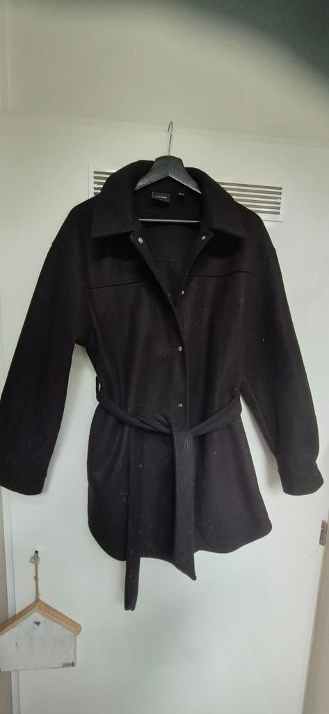 Vero Moda dames jas XL - Zwart met ceintuur, Ophalen, Vero Moda, Zwart, Maat 46/48 (XL) of groter