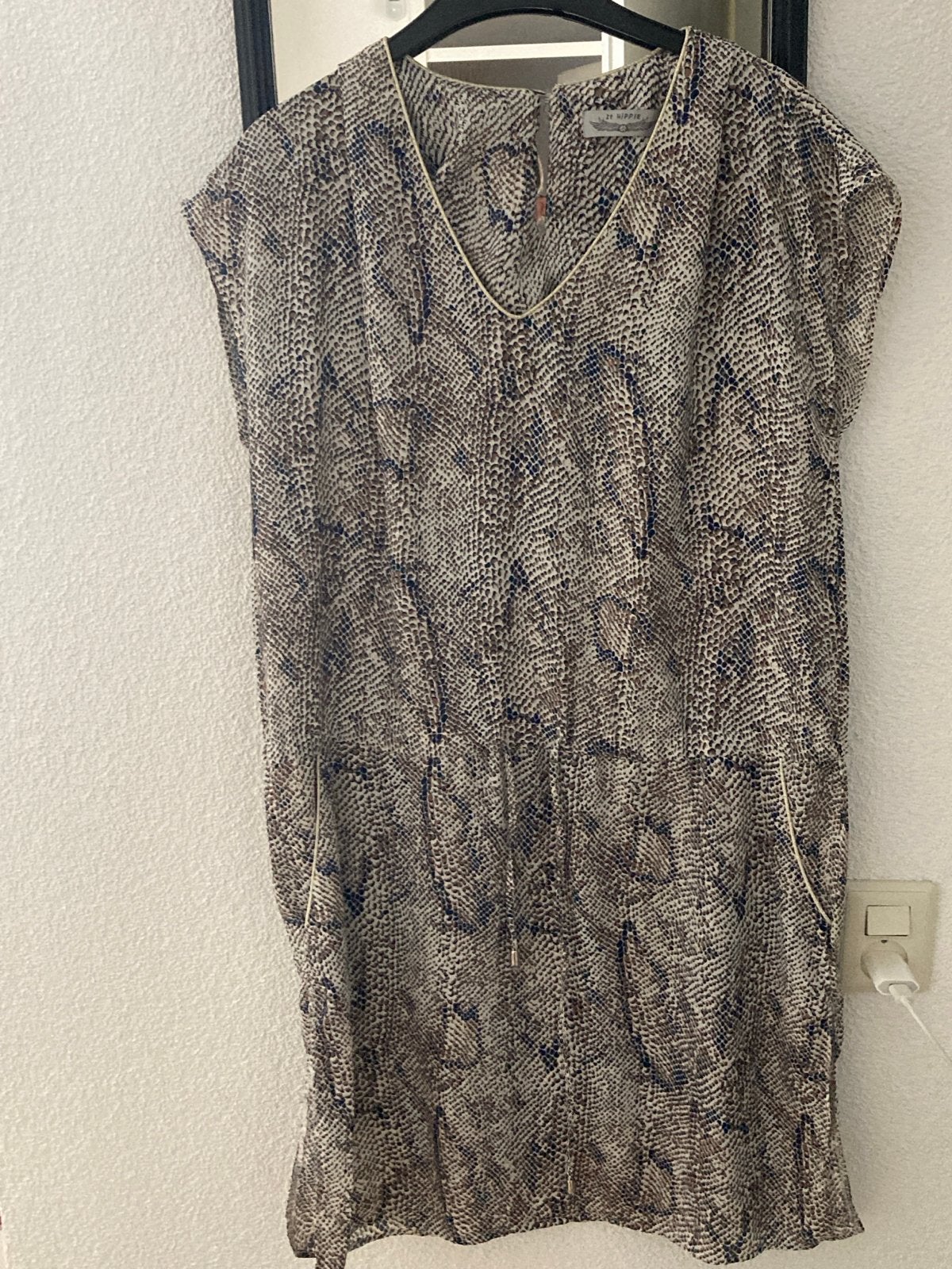 IT HIPPIE Jurk met slangenprint - Maat M, Maat 38/40 (M), Meerkleurig, Ophalen of Verzenden, Zo goed als nieuw