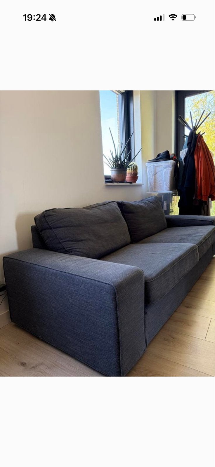 Gratis ophalen: Ikea Kivik driezitsbank, Ophalen, Gebruikt, Driepersoons, 75 tot 100 cm