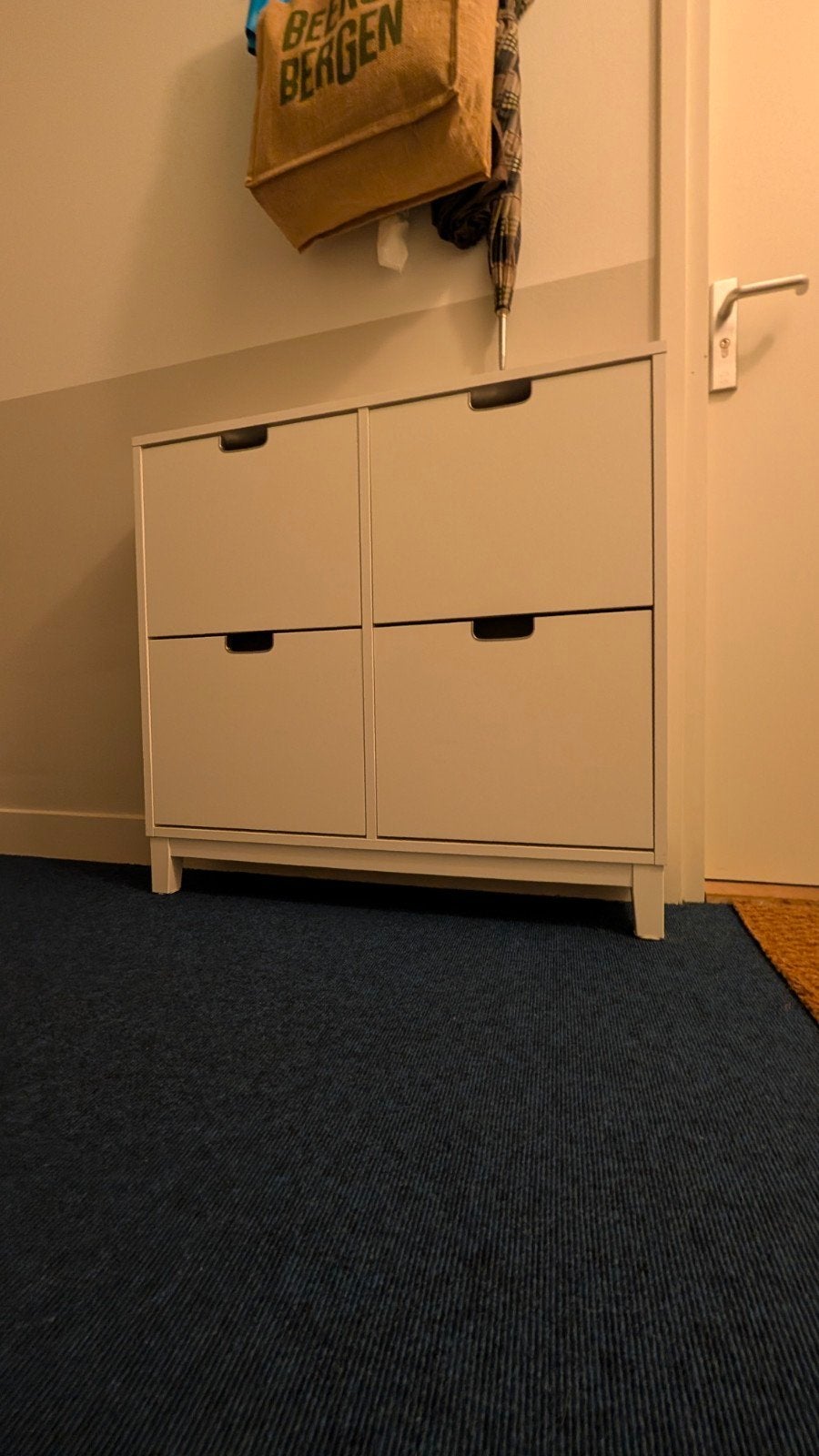 IKEA schoenenkast met 4 vakken - wit, Ophalen, Gebruikt, Modern