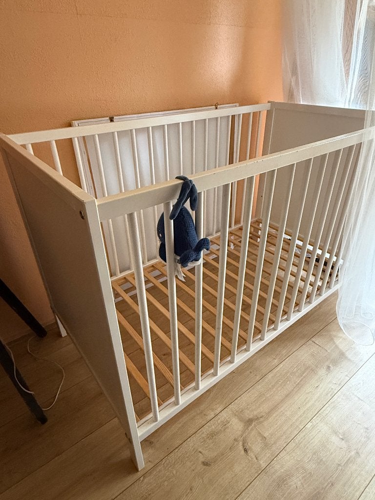ledikantje wit, met matras, Ophalen, Gebruikt, Ledikant