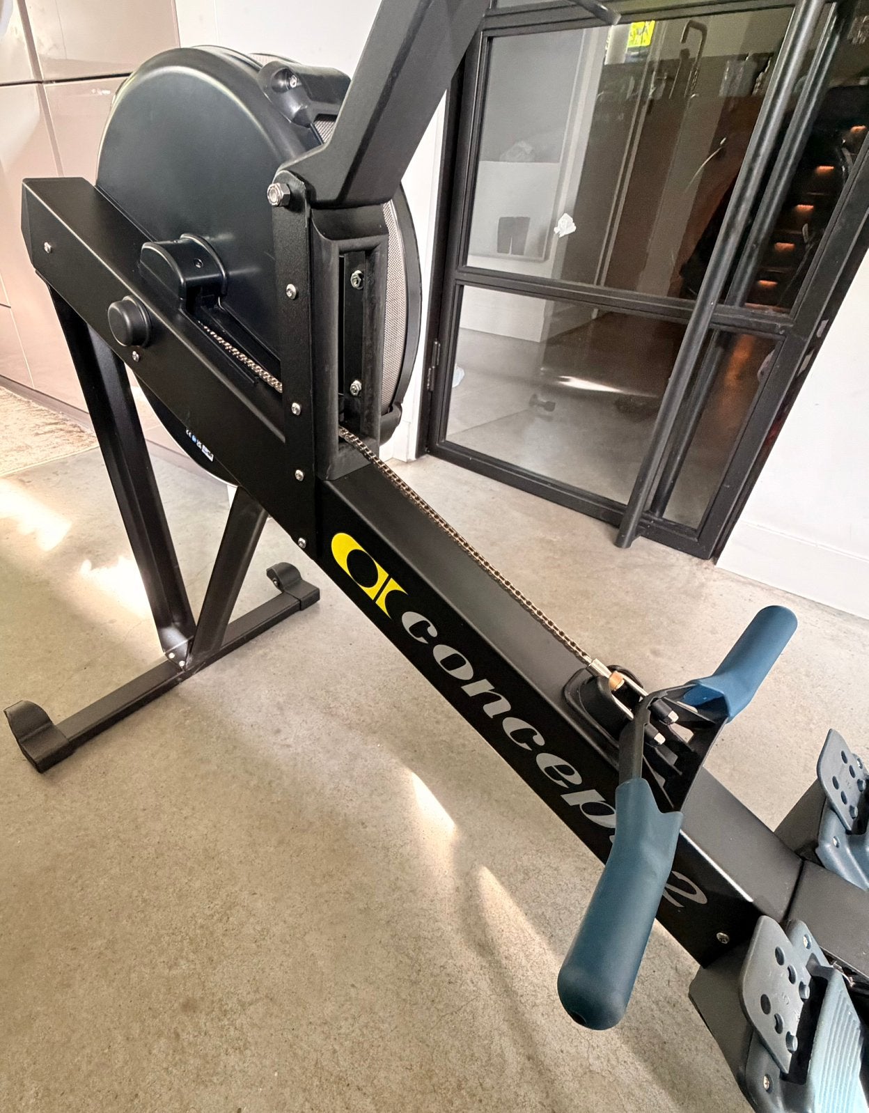 Roeitrainer Concept2 PM5 monitor, weinig gebruikt, Ophalen, Gebruikt, Overige materialen, Roeitrainer