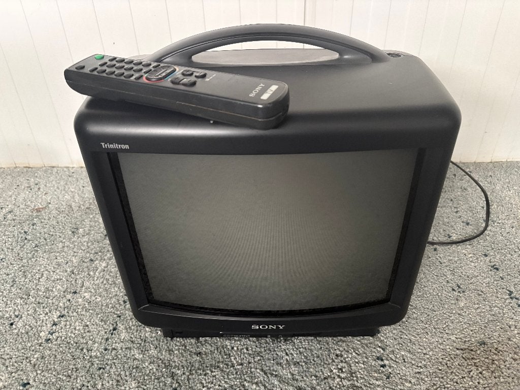 Sony 14 inch CRT tv + remote jaren 90, Audio, Tv en Foto, Ophalen of Verzenden, Gebruikt, Minder dan 40 cm, Sony