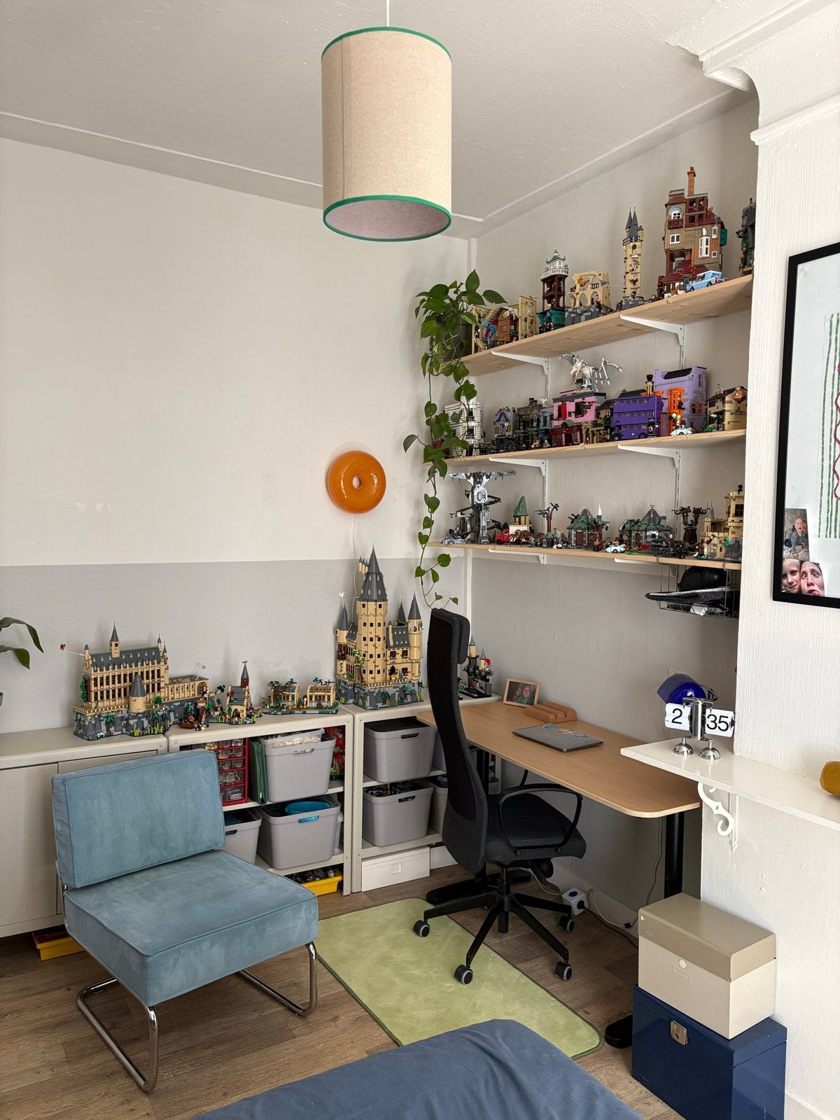 IKEA bureau, verstelbaar met moersleutel, Ophalen, Zit-sta bureau, Gebruikt, Hout