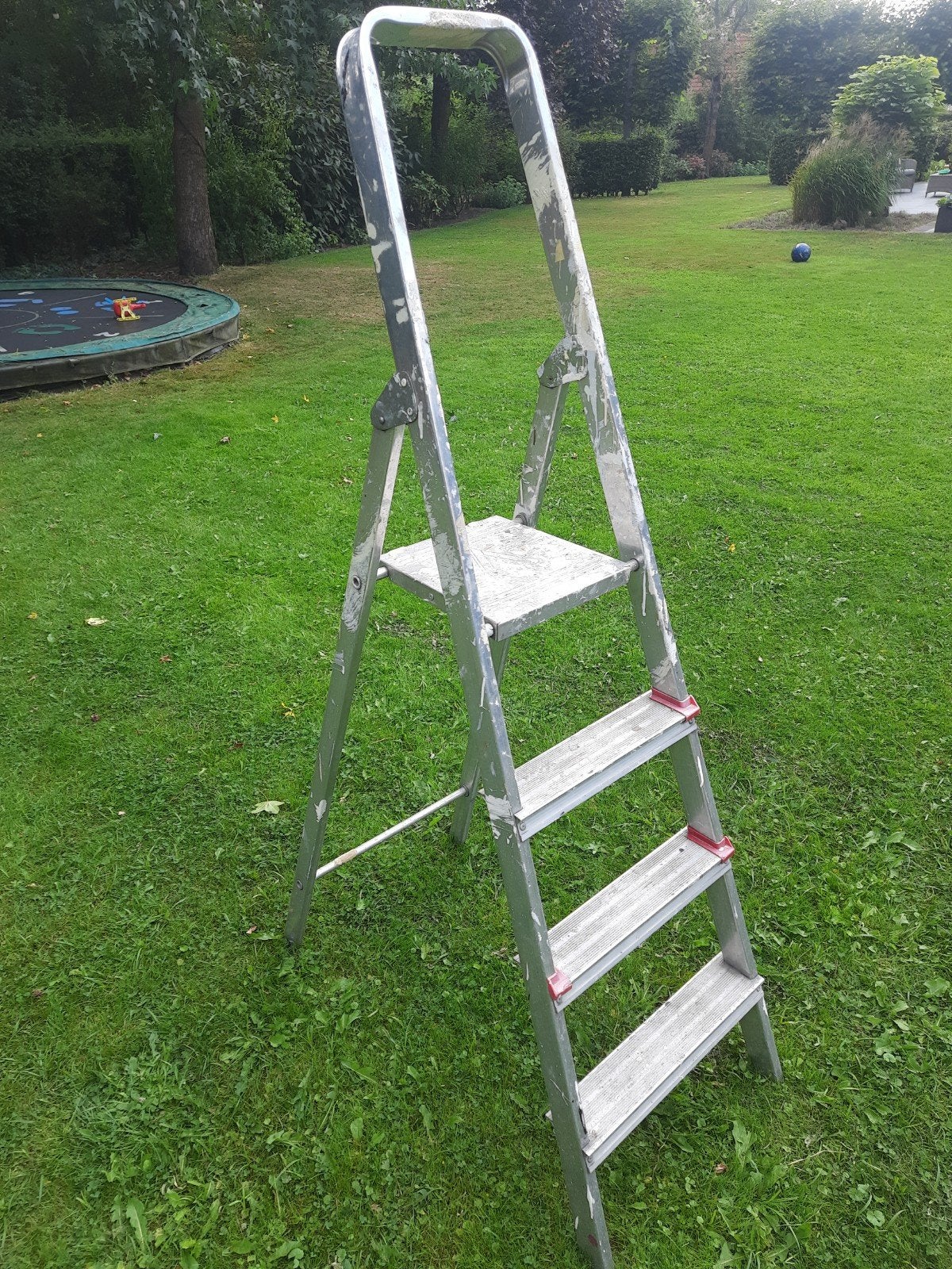 Aluminium trap - Handige huishoudtrap, Doe-het-zelf en Verbouw, Ladders en Trappen, Ophalen, Gebruikt, Trap, Minder dan 2 meter