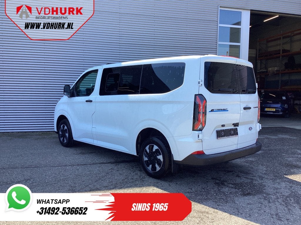 Ford E-Transit Custom Kombi Trend 71kWh 360 km WLTP LED/Stan, Gebruikt, 2000 kg, Wit, Origineel Nederlands