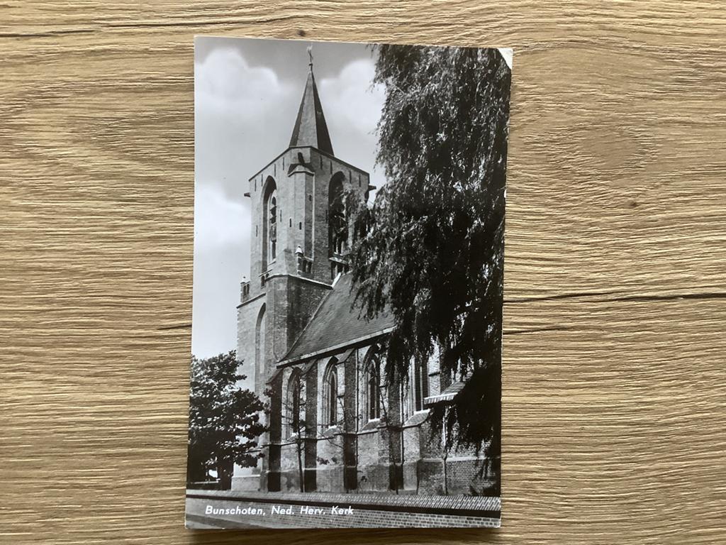 ansichtkaart Bunschoten, Verzenden, Ongelopen