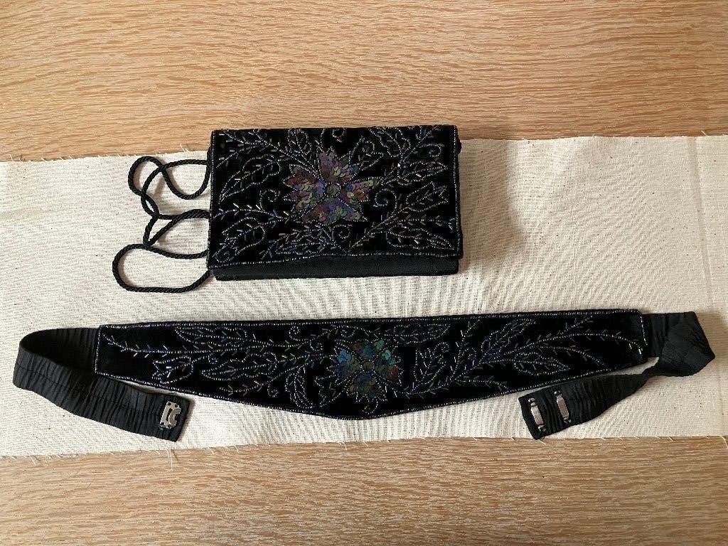 vintage accessoires, Ophalen, Zo goed als nieuw, Zwart, Avondtasje